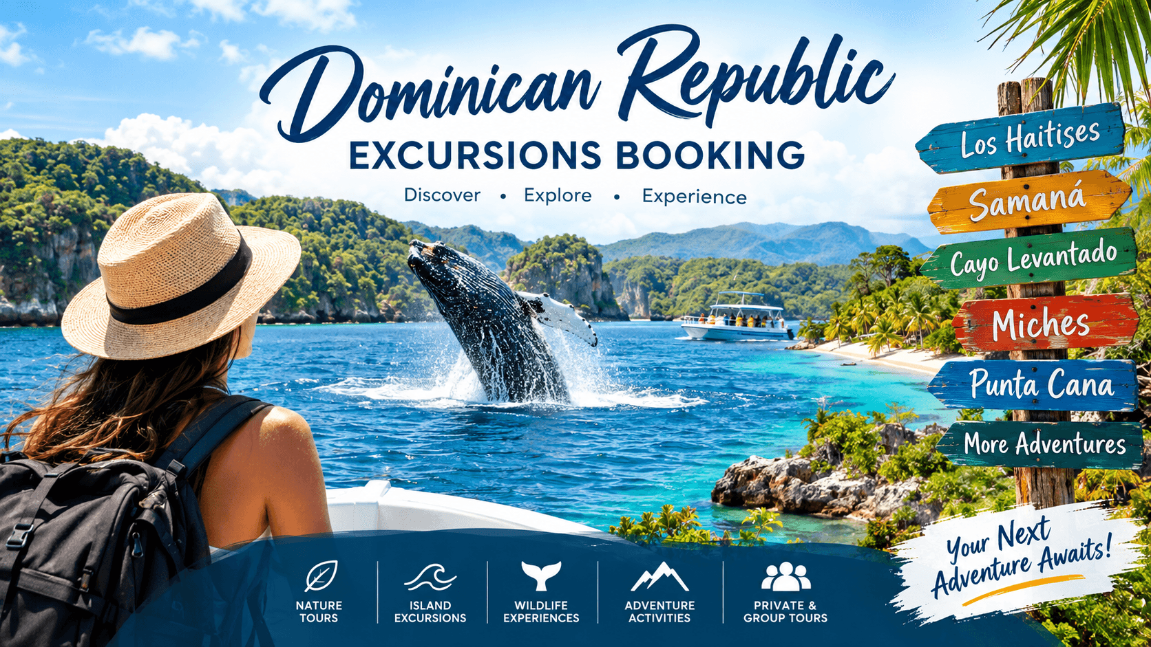 Dominikánská republika Rezervace výletů | Prohlídky a dobrodružství s průvodcem - Samana Whale Watching Tour Guide