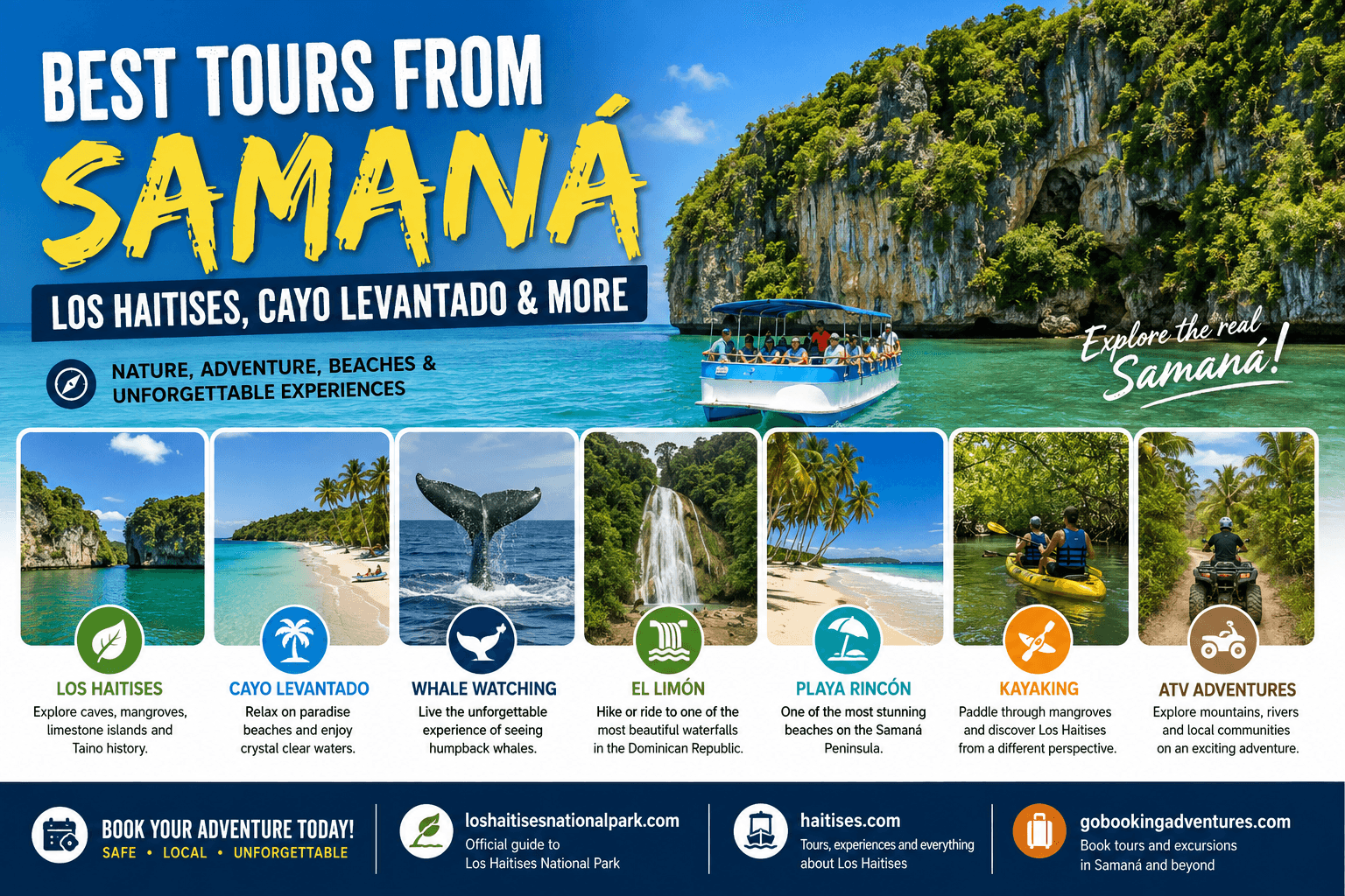 15 nejlepších zájezdů z Samaná: Los Haitises & More (2026) - Samana Whale Watching Tour Guide