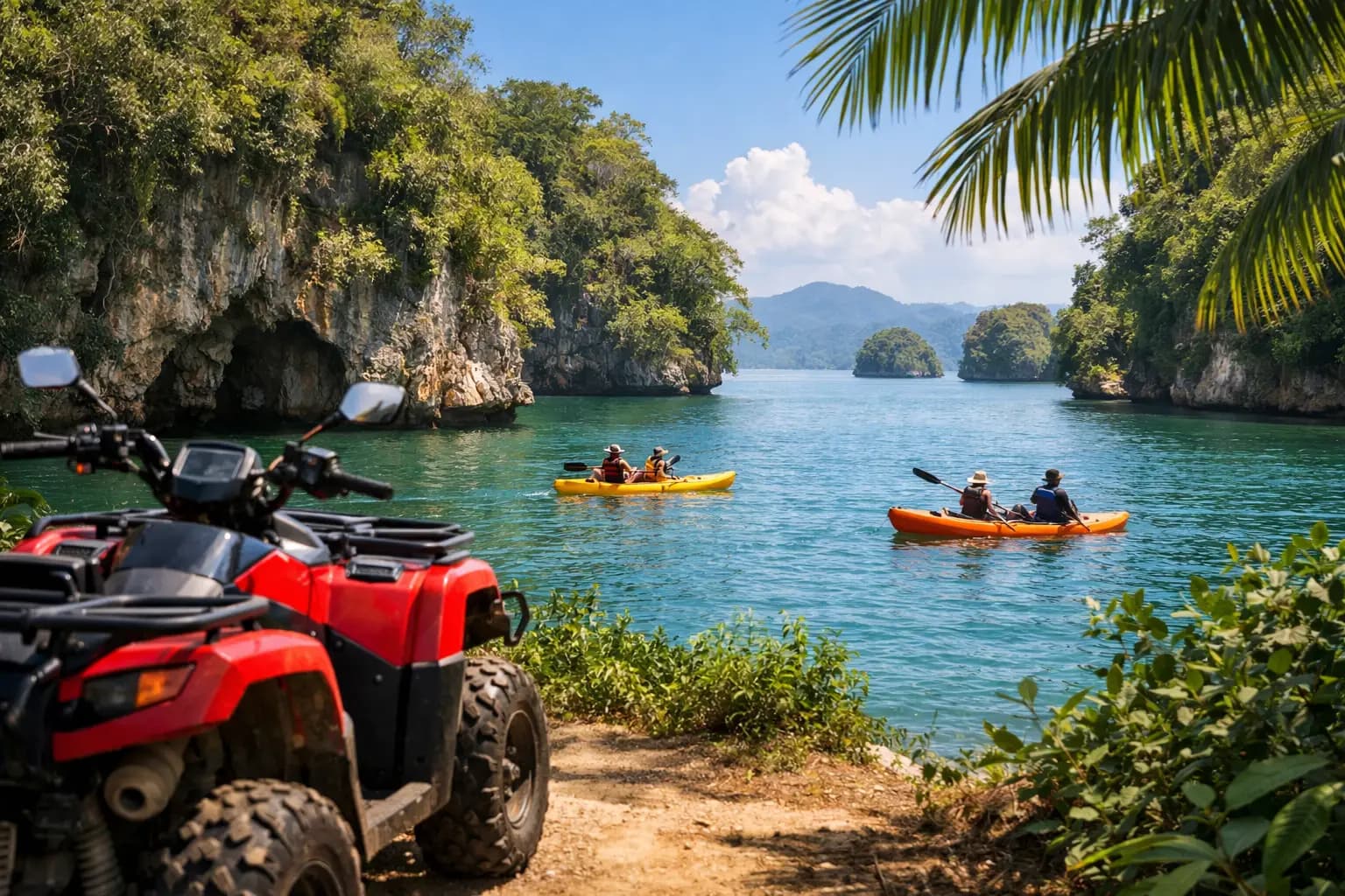 ATV + kajaky dobrodružství v Los Haitises - Samana Whale Watching Tour Guide